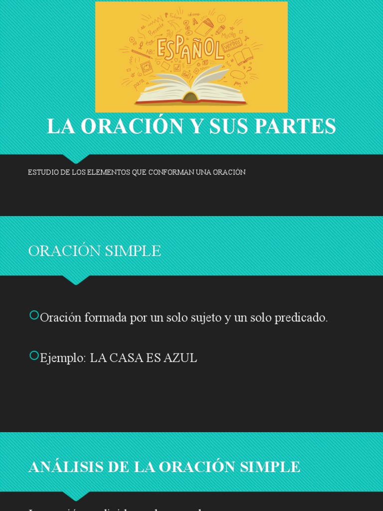 Partes y Estructura de la Oración | PDF | Predicado (Gramática ...