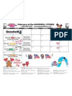 Goodwill's February Retail Calendar