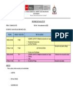 Informe Plan Lector Semanal