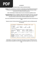 Econometrics - Functional Forms