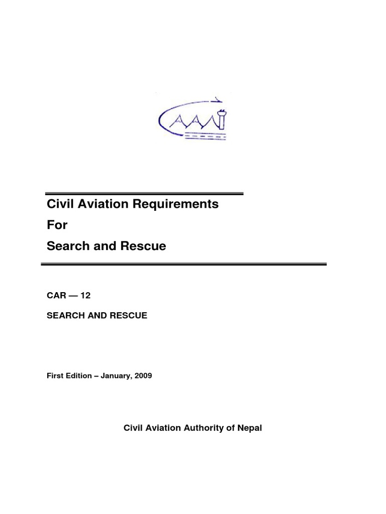 Civil Aviation Search and Rescue Guidelines | PDF | Search And Rescue ...