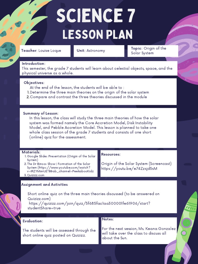 Astronomy Unit: Solar System Origins | PDF | Terrestrial Planets | Planets