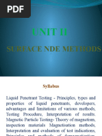 Unit Ii: Surface Nde Methods