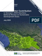 Private Sector Contribution To Georgia's 2020 Voluntary National Review On SDGs