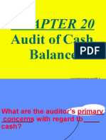 Audit Cash of Balances