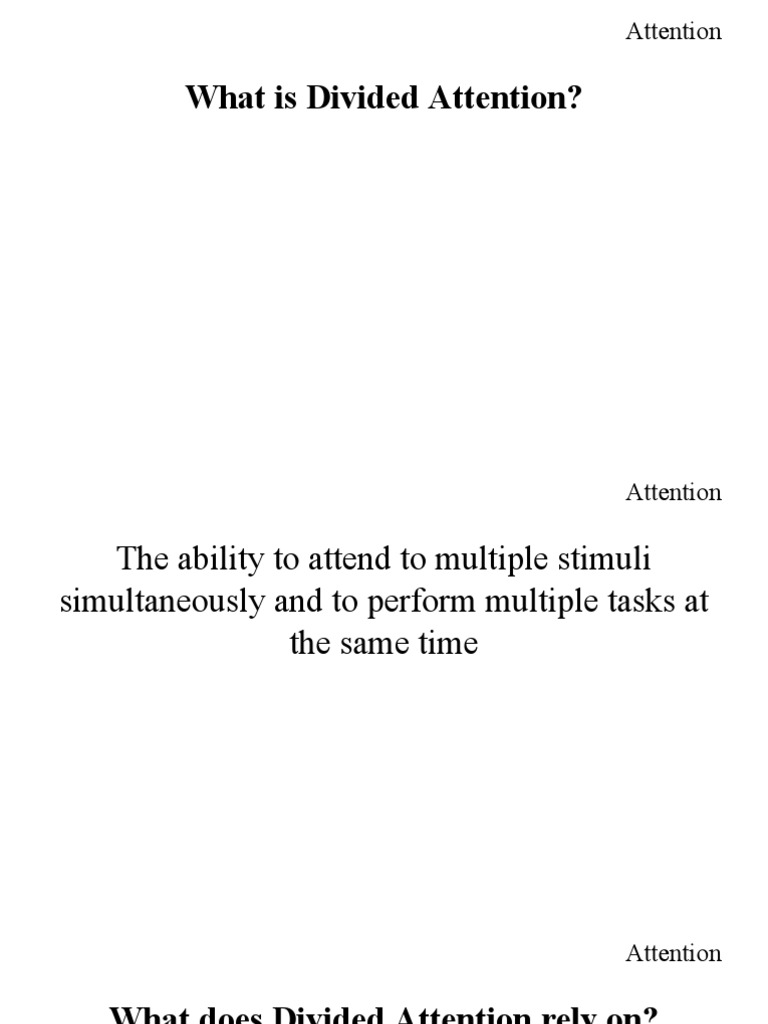 What is divided attention pdf attention perception