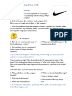 Task 1 Answer The Questions:: Brands and Marketing: History of Nike