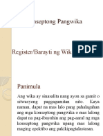 Register at Barayti NG Wika
