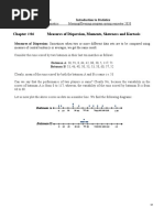 Chapter # 04 Measures of Dispersion, Moments, Skewness and Kurtosis