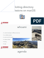 D1 - Exploiting Directory Permissions On MacOS - Csaba Fitzl PDF