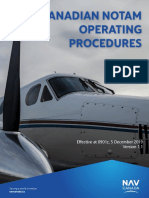 Canadian NOTAM Operating Procedures Current Issue PDF