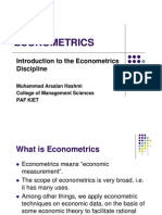 Econometrics: Introduction To The Econometrics Discipline