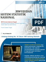 Sinergi Perwujudan Sistem Statistik Nasional - Faizal (BPS Sulteng)