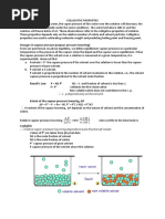 Changes in Vapour Pressure. (Vapour Pressure Lowering) : V - P Depends Only On The Solvent