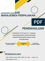 Dasar-Dasar Manajemen Perpajakan