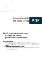 Organizational Change and Stress Management