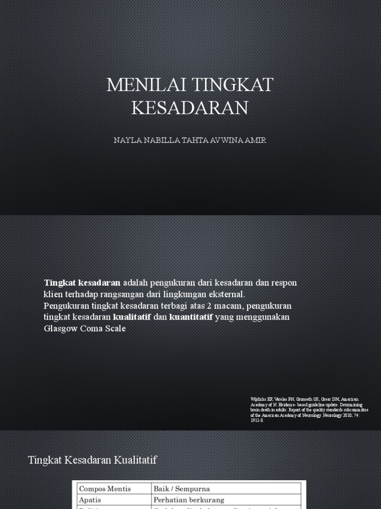 Menilai Tingkat Kesadaran Pdf