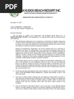 Contract of Employment Regularization Template | PDF | Working Time ...