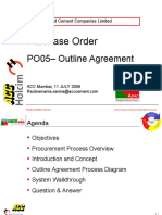 Purchase Order: PO05 - Outline Agreement