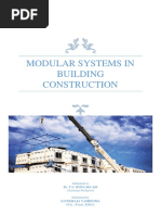 Modular Systems in Building Construction SAVEERAJA PDF