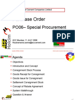 Purchase Order: PO06 - Special Procurement