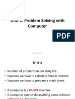 Unit 1. Problem Solving With Computer: Ashim Lamichhane 1