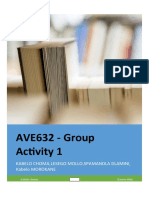 AVE632 - Group Activity 1