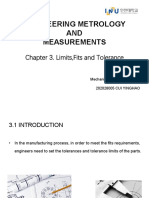 Engineering Metrology AND Measurements: Chapter 3. Limits, Fits and Tolerance