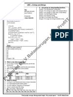 UNIT - 3 Arrays and Strings Part - A (2mark Questions) 1
