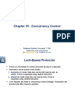 Chapter 18: Concurrency Control: Database System Concepts, 7 Ed