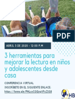 Invitación Webinar - Lectura en Niños y Adolescentes PDF