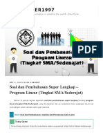 Soal Dan Pembahasan Super Lengkap - Program Linear (Tingkat SMA - Sederajat) - Mathcyber1997