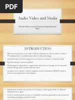 Audio Video and Media: Module2: Electro Acoustical Transducers, Equalization and Filters