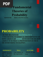 7.1 Fundamental Theories of Probability: Reporter: Erika Dianne Salma