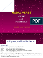 Modal Verbs Ability and Permission