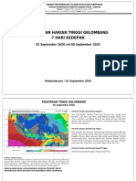 Perkiraan Cuaca BMKG Tanggal 2 - 9 September 2020