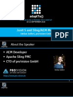 Adaptto2018 JUnit 5 and Sling AEM Mocks Stefan Seifert PDF
