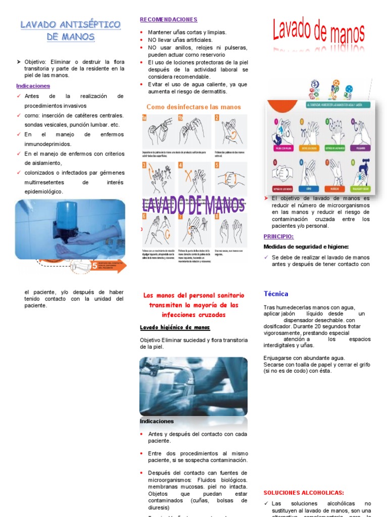 Higiene de Manos en Atención Sanitaria | PDF | Lavado de manos ...