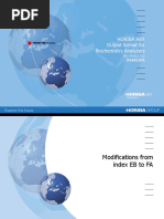Horiba Abx Output Format For Biochemistry Analyzers: RAA025FA