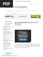 Electrical Concepts: Anti Pumping Relay in Circuit Breaker