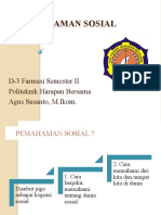 Pemahaman - Sosial Farmasi