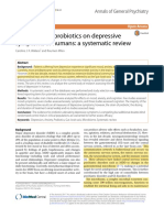 The Effects of Probiotics On Depressive Symptoms in Humans. A Systematic Review