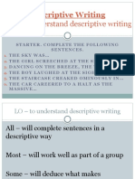 LO - To Understand Descriptive Writing