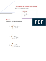 Derivacion de La Funcion Parametricas SESION 12