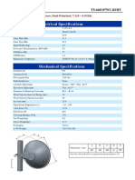 Electrical Specifications: 0.6M, Ultra High Performance, Dual-Polarized, 7.125 8.5Ghz