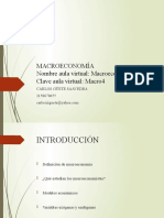 Clases Introducción y Variables Macroeconómicas