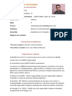 Mario Andrés Velázquez: Datos Personales