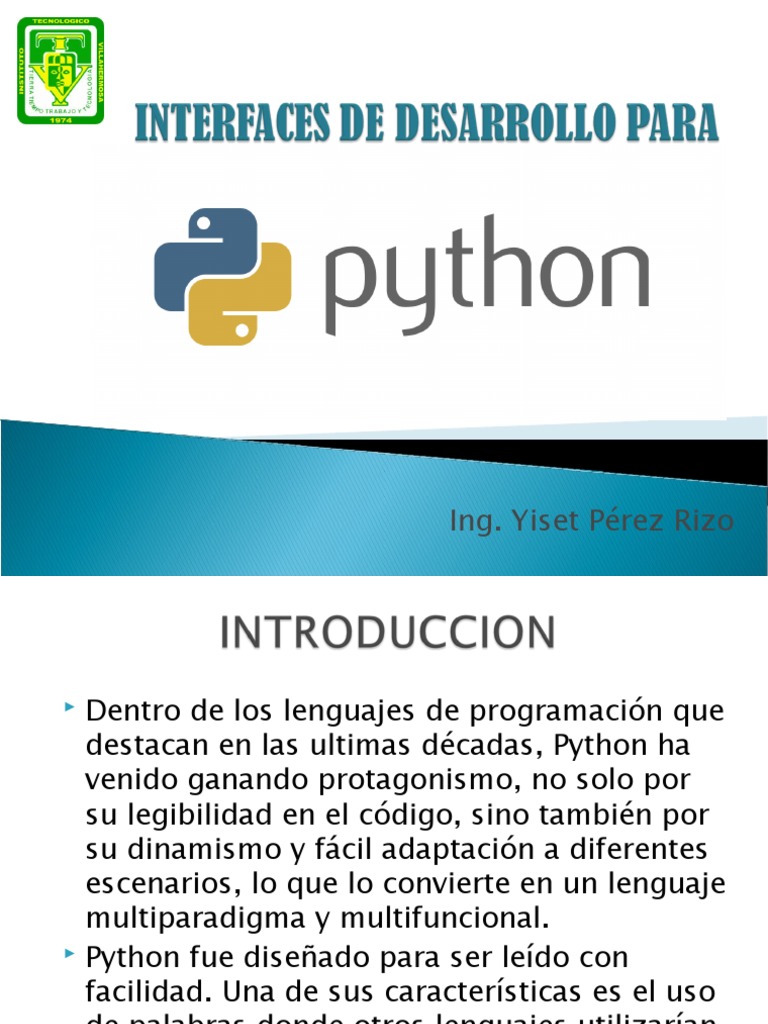 Python: Lenguaje Multiparadigma y IDEs | PDF | Python (lenguaje de ...