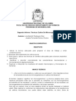 Segundo Preinforme Microbiología