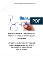 MPP - Consulta Externa Adultos Reumatología PDF